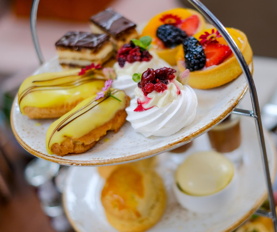 afternoon tea chester - palm court at the Grosvenor Pulford Hotel & Spa